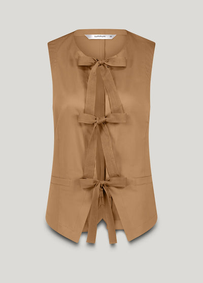 Fitted vest med sløjfer