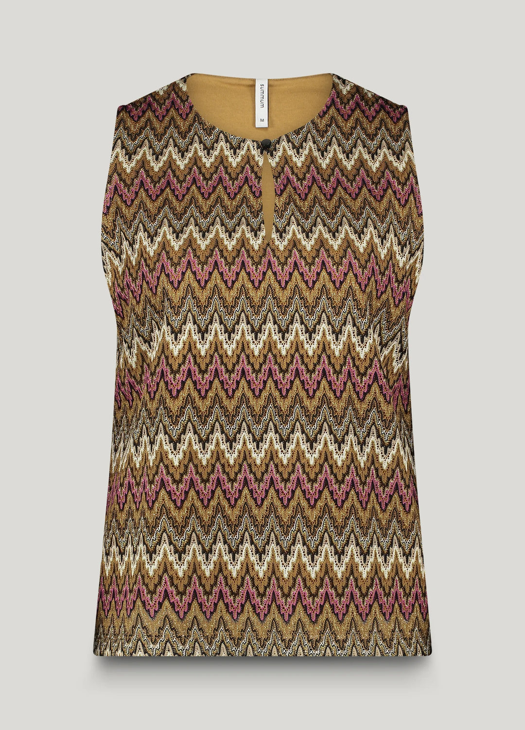 Jacquard zigzag top