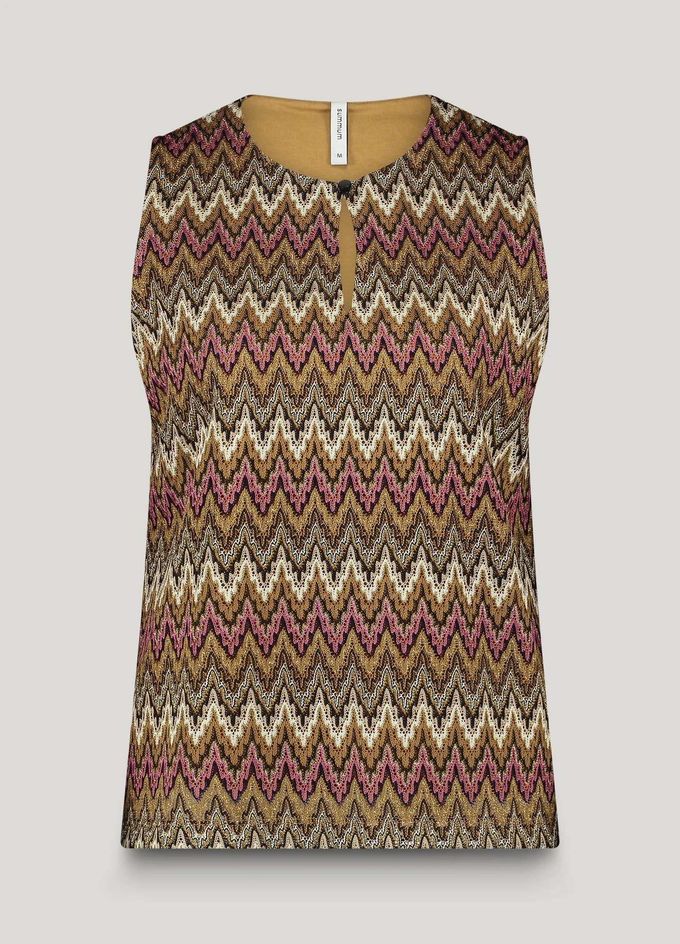 Jacquard zigzag top