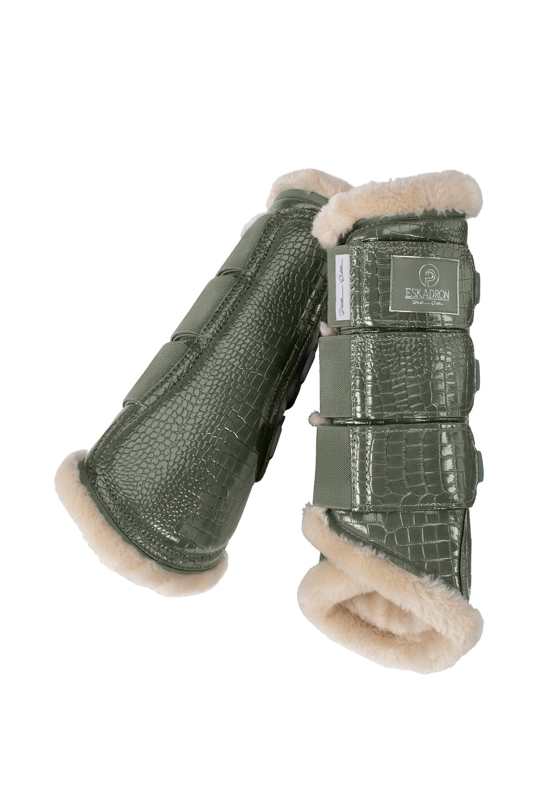 Eskadron Croco Faux Fur Apple Green Gamacher