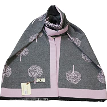 PINK/GREY TREE OF LIFE SCARF