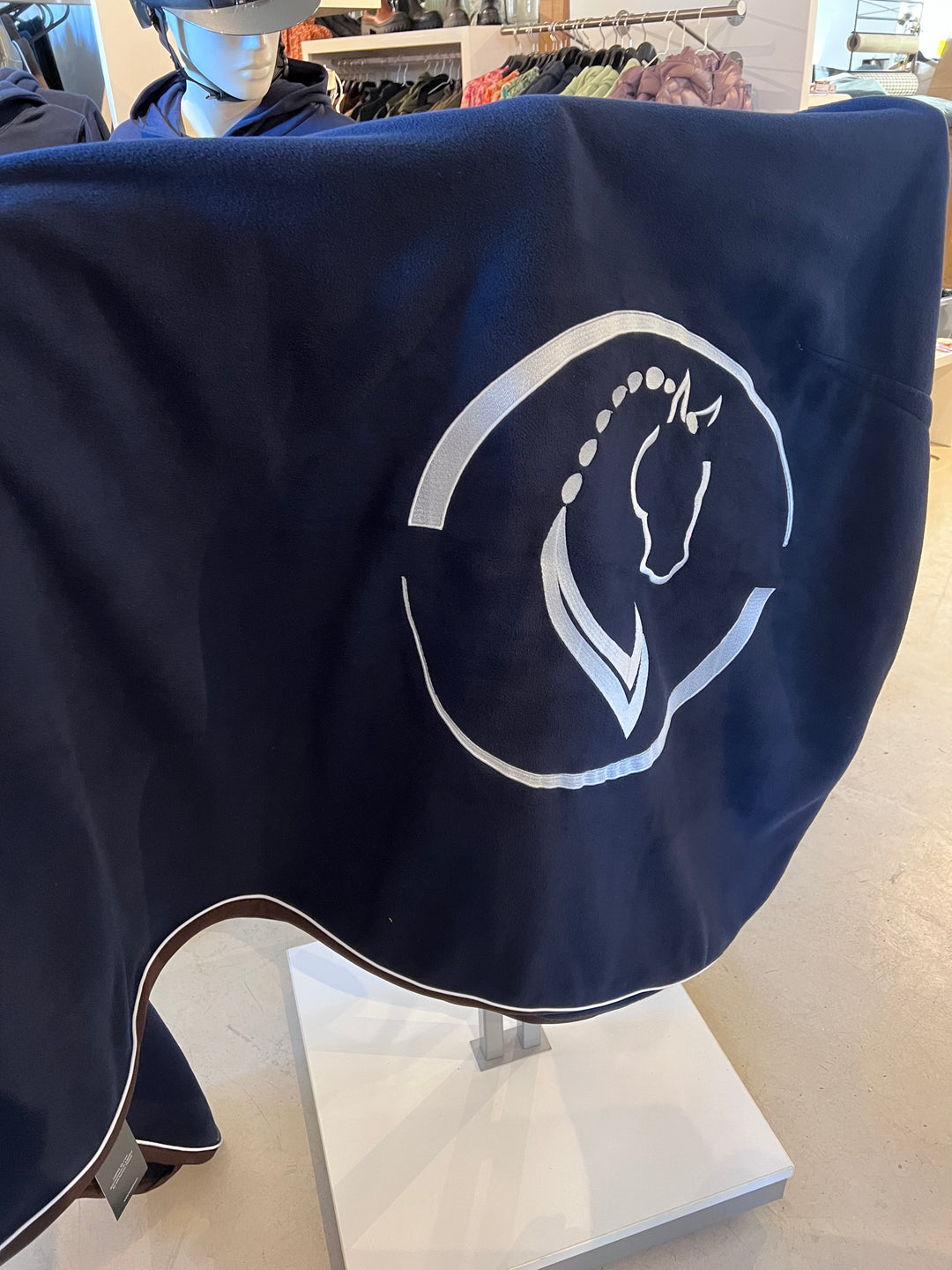 Stenholtgaard LOGO Fleece dækken - Navy